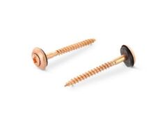 200 Stück Spenglerschrauben 3tlg. mit Dichtscheibe 15 mm Art. 9067 A2-Cu 4,5X45 Z