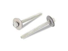 100 Stück Fassadenbauschrauben mit Zapfen Dichtscheibe 22 mm Art. 9098 A2 BZ 6,3X100