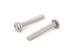 100 Stück Zylinderkopf-Sicherheitsschrauben, Zweilochantrieb Art. 9101 A2 M 6X25 SP1/4