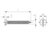 100 Stück Senkkopf-Sicherheitsschrauben mit Zweilochantrieb Art. 9102 A2 C 4,2X32 SP8
