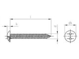 100 Stück Rundkopf-Sicherheitsschrauben mit Zweilochantrieb Art. 9105 A2 C 4,2X38 SP8