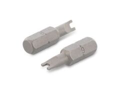 Sicherheitsbits für Zweilochantrieb Art. 9109  CV-Stahl  1/4"X25  SP1/4