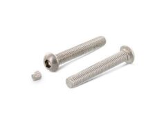 100 Stück Flachrundkopf-Sicherheitsschrauben ISK mit Stopfen Art. 9140 A2 M 6X12 mit Stopfen