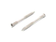 100 x Terrassenbauschrauben, Senkkopf Unterkopfgewinde Edelstahl A2 -  5,3X70 TX20