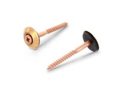 100 Stück Spenglerschrauben 3tlg. mit Dichtscheibe 20 mm Art. 9168 A2-Cu 4,5X70 Z