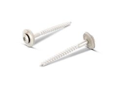 100 Stück Spenglerschrauben 2tlg. mit Dichtscheibe 15 mm Art. 9187 A2-Cu 4,5X55 TX20