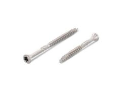 200 x Zierkopf-Holzbauschrauben, Schneidkerbe Edelstahl C1, 4,5x60/36 TX20