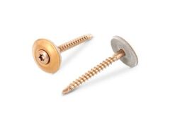 200 x Spenglerschrauben 2tlg. Dichtscheibe 20mm A2-Kupfer 4,5X35 TX20 Bohrspitze