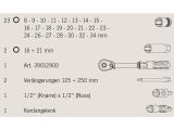 1/2" PROJAHN professional Steckschlüssel-Koffer 30-teilig