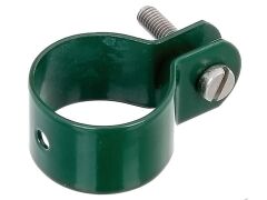 Schelle - Strebe an Pfosten, RAL6005 Grün - 34mm