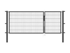 Stabgitter Doppeltor - Anthrazit - 3000 x 1200mm - Teilung 1000/2000
