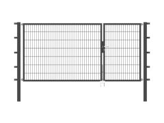 Stabgitter Doppeltor - Anthrazit - 3000 x 1400mm - Teilung 1000/2000