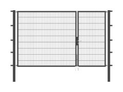 Stabgitter Doppeltor - Anthrazit - 3000 x 1800mm - Teilung 1000/2000
