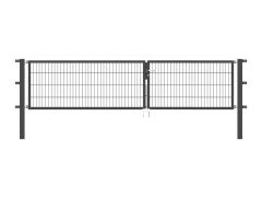 Stabgitter Doppeltor - Anthrazit - 3500 x 800mm - Teilung 1500/2000