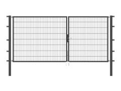 Stabgitter Doppeltor - Anthrazit - 3500 x 1600mm - Teilung 1500/2000