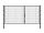 Stabgitter Doppeltor - Anthrazit - 3500 x 1800mm - Teilung 1500/2000