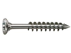 100 Stück SPAX Linsensenkkopf T-STAR plus CUT TG, Edelstahl rostfrei A2 - 5 x 90