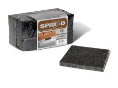 25 Stück SPAX Pads: 100 x 100 x 8 mm