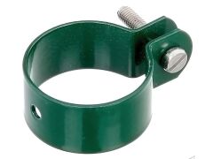 Schelle - Strebe an Pfosten, RAL6005 Grün - 42mm