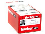 100 x fischer Gipskartondübel Metall GKM 27 mit Schraube