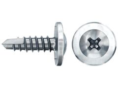 1000 x fischer Profilverbinderschraube 4,2 x 13 Halbrundkopf blauverzinkt Vollgewinde Kreuzschlitz PH mit Bohrspitze