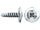 1000 x fischer Profilverbinderschraube 4,2 x 13 Halbrundkopf blauverzinkt Vollgewinde Kreuzschlitz PH mit Bohrspitze