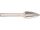 Hartmetallfräser, Form G Spitzbogen d1 9.6 mm, Schaftd. 6.0 mm Kreuzverzahnung