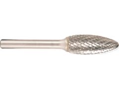 Hartmetallfräser, Form H Flamme d1 3.0 mm, Schaftd. 3.0 mm Kreuzverzahnung