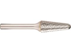 Hartmetallfräser, Form L Rundkegel 14°, konisch d1 6.0 mm, Schaftd. 6.0 mm Kreuzverzahnung