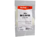 100 x fischer Kabelbinder BN 2,5 x 100 transparent