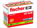 100 x fischer Universaldübel UX 5 x 30
