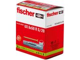 fischer Universald&uuml;bel UX 6 x 50 R S/20 mit Rand und Schraube