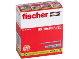 10 x fischer Universaldübel UX 10 x 60 S/20 mit...