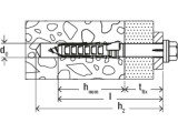 50 x fischer Langschaftdübel SXR 10 x 52 FUS Sechskantschraube mit U-Scheibe