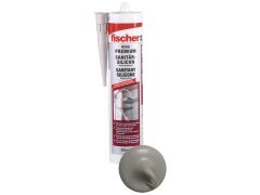 1 x fischer Sanitärsilicon DSSA 310 ml sanitärgrau