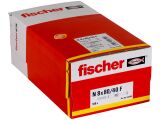 100 x fischer Nageldübel N 8 x 80/40 F Flachkopf