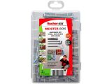 1 x fischer Meister-Box Universaldübel UX mit Schrauben und Haken (118 Teile)