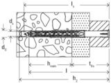 50 x fischer Langschaftdübel SXRL 14 x 100 T Senkkopfschraube