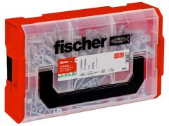 1 x fischer FixTainer - Hält-Alles-Box - SX, UX, GK + Schrauben (240 Teile)