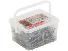 1 x fischer Box 200 x Terrassenschrauben A2 5,0 x 60 + 1 x Edelstahlbit TX20