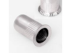 Blindnietmutter Edelstahl A2 / Rundschaft / geschlossen / Senkkopf / M6 / 1.5 - 4.5 mm