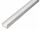 U-Profil Alu Natur - 2600mm - 16 x 13 / 1,5mm Stärke / Innenmaß 13,0 mm