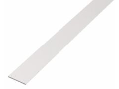 Alu Profil weiß - Flachstange - 2600 x 30 x 2mm