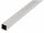 Vierkantrohr Alu Weiß - 2600mm - 20 x 20 / 1,5mm Wandstärke