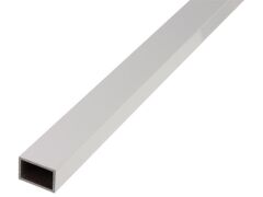 Rechteckrohr Alu Weiß - 2600mm - 40 x 20 / 2,0mm Wandstärke