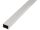 Rechteckrohr Alu Weiß - 2600mm - 40 x 20 / 2,0mm Wandstärke