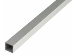Vierkantrohr Alu Silber eloxiert - 2600mm - 20 x 20 / 1,5mm Wandstärke