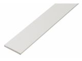 Flachstange Kunststoff Weiß - selbstklebend - 2600 x 20 x 2mm