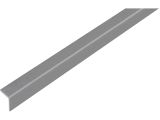 Winkelprofil gleichschenklig Kunststoff Grau metallic - 1000mm - 20 x 20 x 1,5mm - selbstklebend