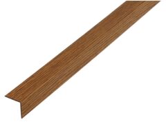 Winkelprofil gleichschenklig Kunststoff - 2600mm - 20 x 20 x 1,5mm - Dekor Kirsche